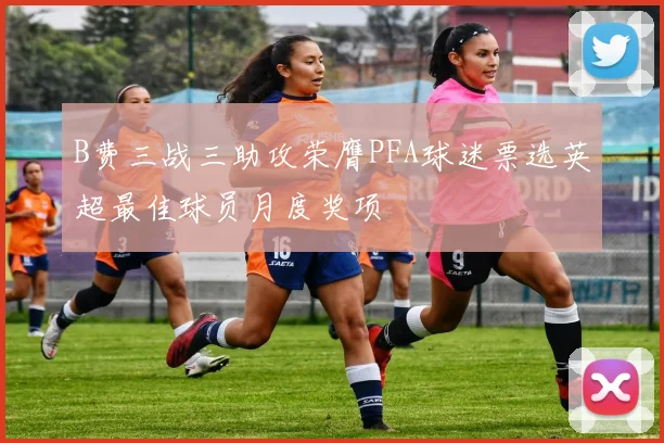 B费三战三助攻荣膺PFA球迷票选英超最佳球员月度奖项